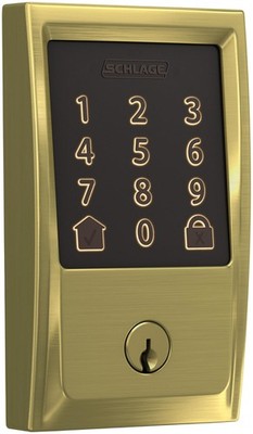 Schlage BE489WB-CEN Encode WiFi Enabled Electronic Keypad - Brass