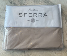 SFERRA Celeste FULL/QUEEN Duvet Cover Long Staple Cotton 88x92 Mushroom Taupe