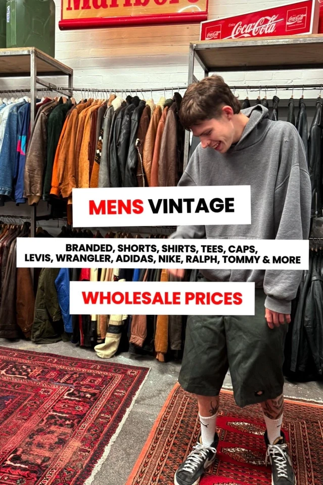 MENS BRANDED VINTAGE 💥 FRESH DELIVERY - WHOLESALE PRICES 💸