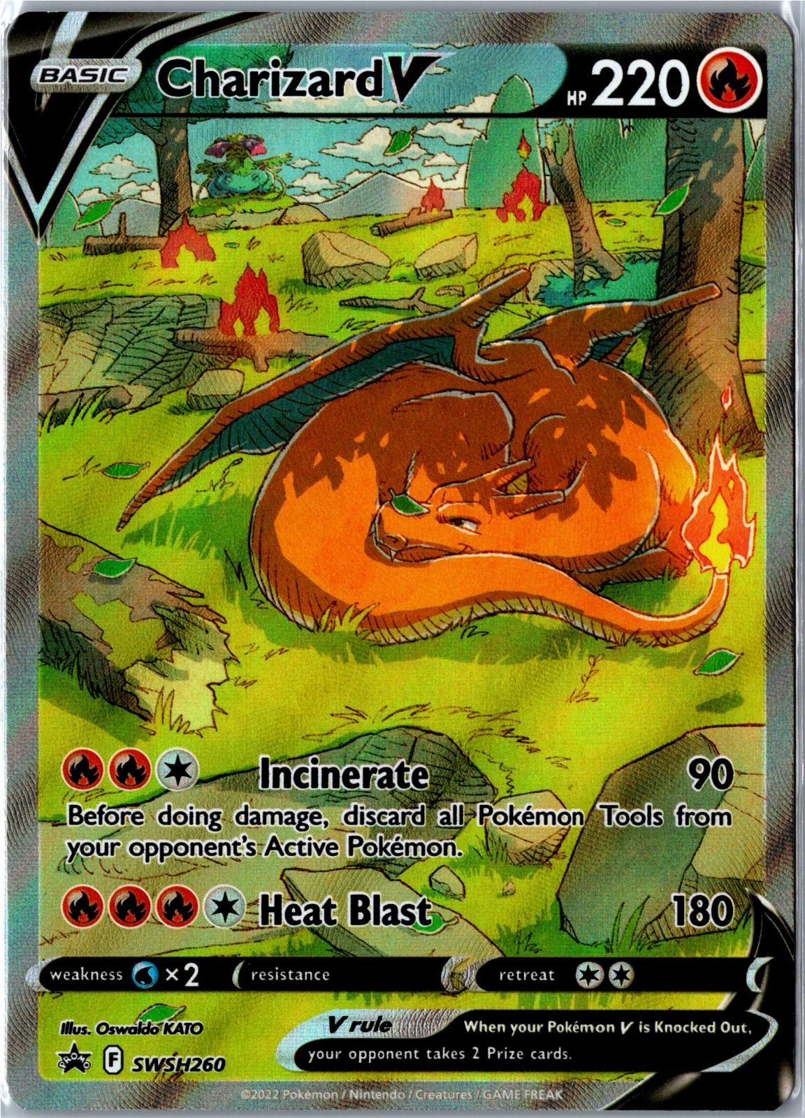 Pokemon Card - Charizard V SWSH260 Sword & Shield Promo Promo Holo Near Mint