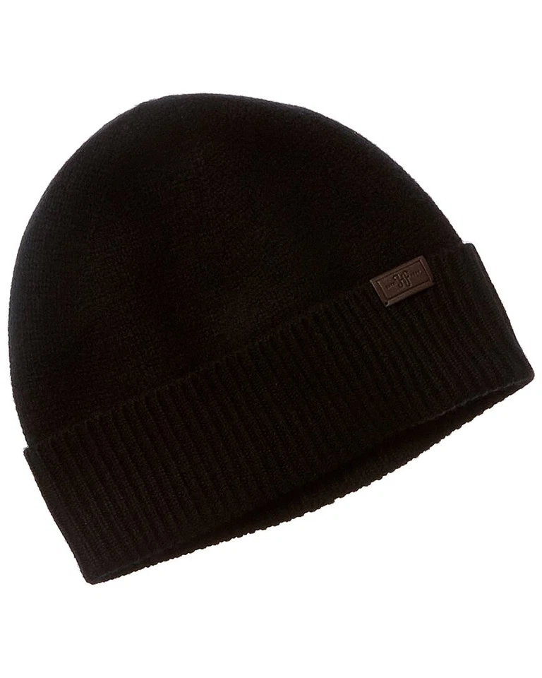 Hickey Freeman Rib Cuff Jersey Cashmere Beanie Men's  Os