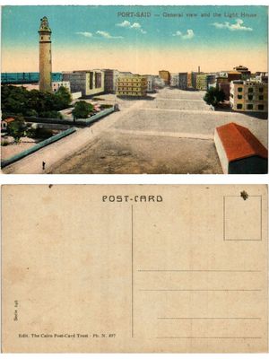 CPA AK EGYPT PORT-SAID General view and the Light House (421834)
