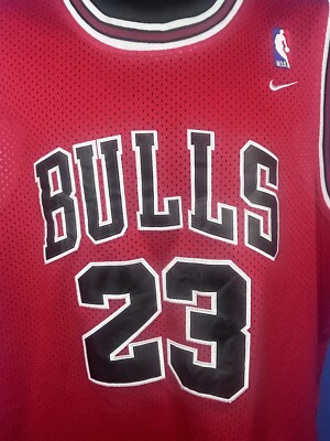 Chicago Bulls 23 Michael Jordan Nike Jersey Men XL Red NBA