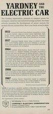 1967 Yardney Electric Car Power Sources Electrovair II Auto Vintage Print Ad