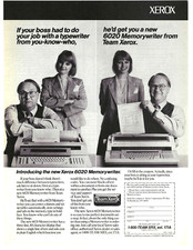 1986 Xerox 6020 Memorywriter Typewriter Boss W Secretary Vintage Photo Print Ad
