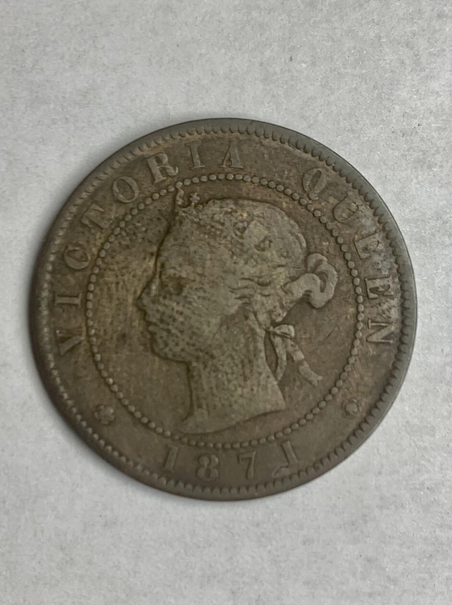 1871 Prince Edward Island Large Cent Circulated Victoria