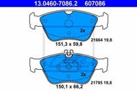 ATE Bremsscheiben Ø288Mm + BremsbelÄGe Vorne & Hinten FÜR Mercedes SLK R170