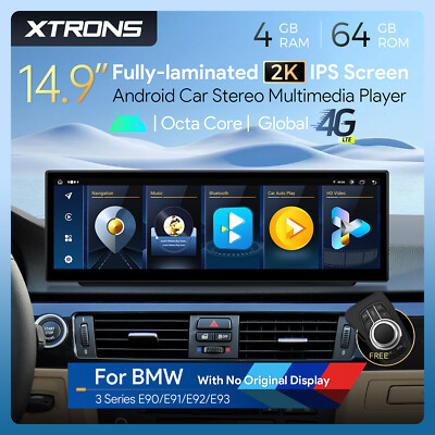 14,9'' Autoradio für BMW E90 E91 E92 E93 ohne Display Android 8-Kern 4G+64GB Navi