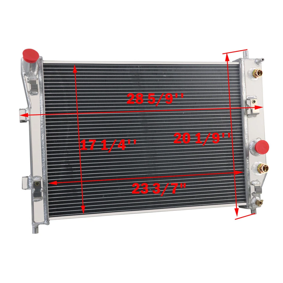 4 Row Radiator for 2005-2013 2008 Chevrolet Corvette C6 5.3L 6.2L 7.0L V8 Foto 3 de 4