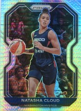 2021 Panini WNBA Prizm NATASHA CLOUD #32 SILVER HYPER PRIZM MYSTICS