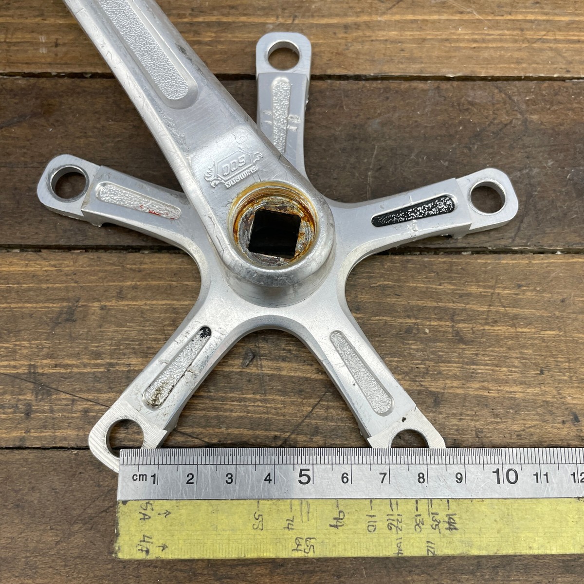 Old School BMX Shimano Crank Set 600 Arabesque 165 mm 130