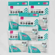 Lot 5 Daiso Earpick  With a Cotton Buds 60pieces MADE IN JAPAN