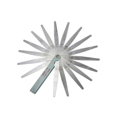 Jauge D'épaisseur (feuilles à Palper) - 17 Lames De 0.02 à 1mm - Acier Carbone - Longueur 20cm - 7