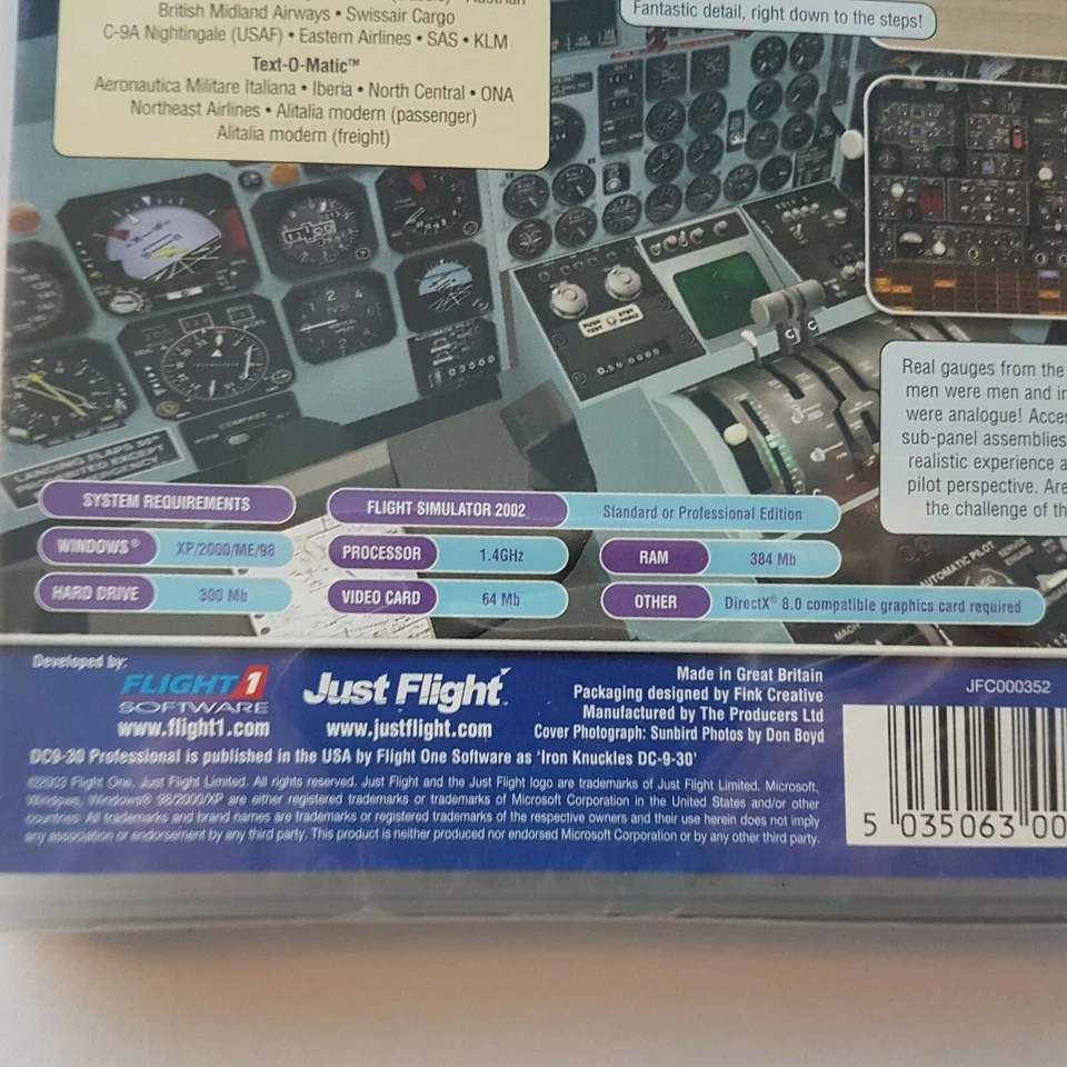 DC9-30 Professional - Microsoft Flight Simulator 2002/2004 Expansion - PC - NEW - Image 3 of 3
