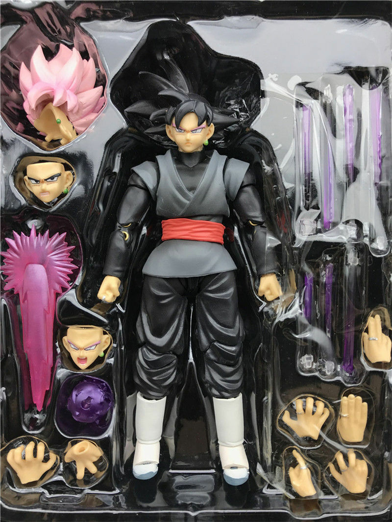 Dragon Ball Z S.H.Figuarts Action Figure 6'' Goku Gokou Black Super Saiyan new