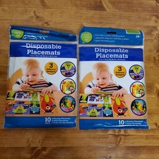 Disposable Placemats 20 pc Kids Babies 12x18" Little monster, animal, sea design