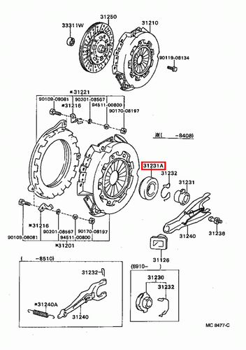 Genuine Toyota LandCruiser HJ75 HJ61 Clutch Release Hub Ball Bearing - Picture 12 of 14