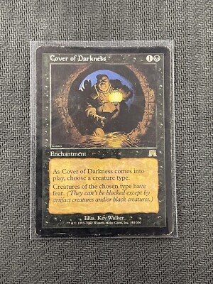 Magic The Gathering MTG - Cover Of Darkness - Rare - Onslaught