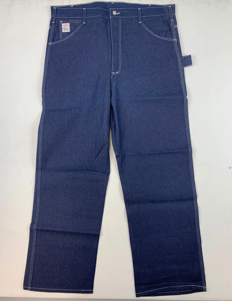 Vintage Pointer Brand Mens Carpenter Denim Jeans Logo 50 X 30 NWT