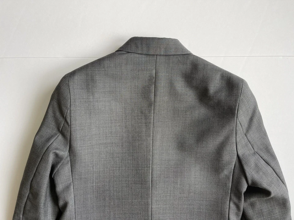 Abrigo deportivo chaqueta blazer clase club etiqueta dorada dillards gris niños talla 8 Foto 3 de 4