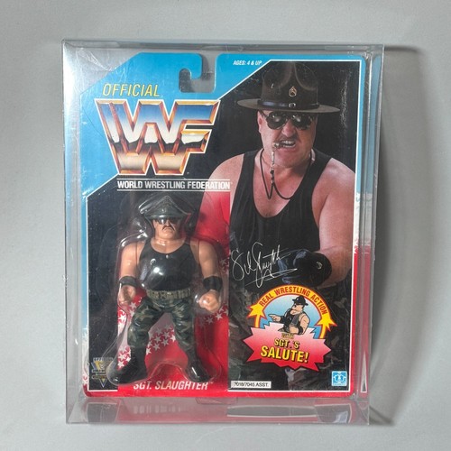 WWF Hasbro WWF Sgt Slaughter Series 3 MOC...
