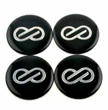 4x45mm Enkei Wheel Center Hub Stickers Rim Stickers Black