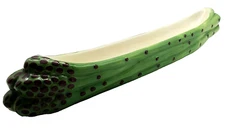 Boston Warehouse Appetizer Serving Dish Asparagus Embossed 74803 17" L
