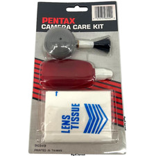 Vintage Pentax Camera Care Kit Dust Blower Brush, Tissue, Cloth 96949 - READ 