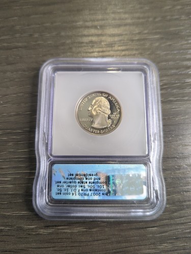 2007-S Iowa State Quarter ICG PF70 DCAM First Day Of Issue - Picture 2 of 2