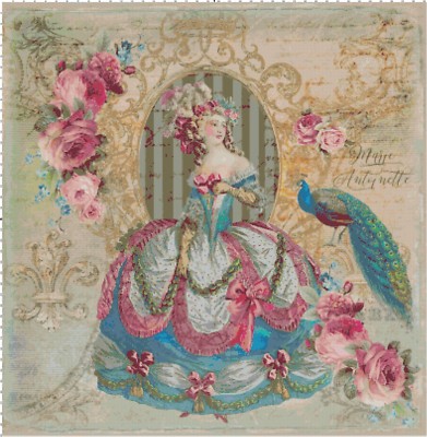Birdie Darling Shabby Chic Poster DIGITAL Cross Stitch Pattern Bella Stitchery