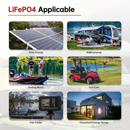 CYCLENBATT 12V 100Ah Mini LiFePO4 Lithium Battery,5000+ Deep Cycles Rechargeable - Picture 8 of 8