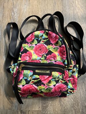 JUICY COUTURE Malibu Rose Mini Backpack Pink/Black Floral  display picture 3