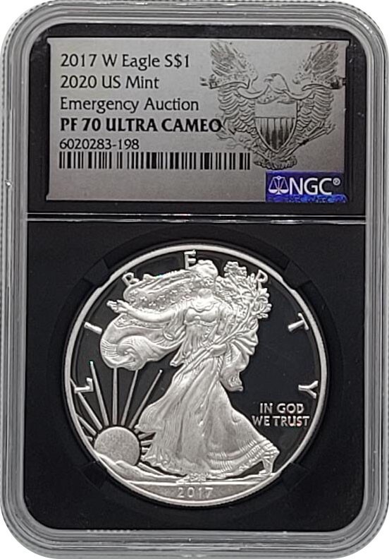 2017 W Proof Silver Eagle 2020 US Mint Emergency Auction NGC PF70 UC eBay