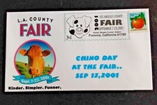 LOS ANGELES CHINO DAY 2000 NEW MILLENIUM COUNTY FAIR SIGNED CRUZ CACHET COVER