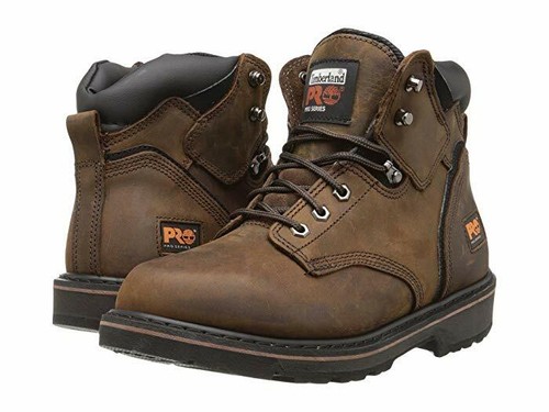 Timberland Pro Men's Pit Boss 6' Steel Toe Boot, Size: 7 W, Brown
