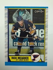1989-90 Rick Meagher 116 OPC St. Louis Blues O-Pee-Chee Hockey Card 194Z