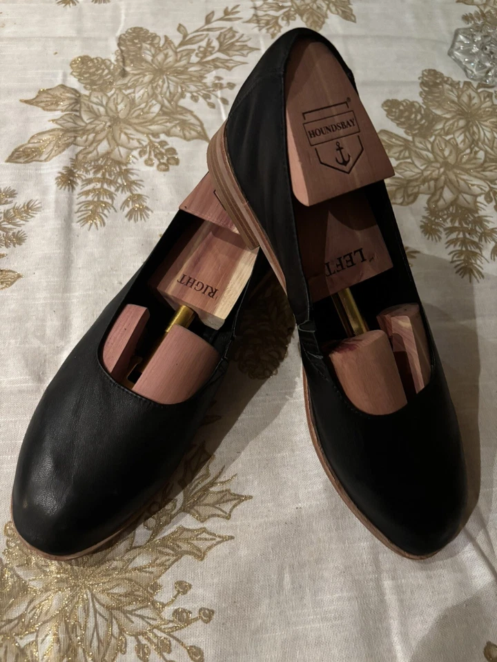 JEFFERY CAMPBELL Black Glove Leather “Jordan” Ballet Flats Size 8.5 - Изображение 2 из 4