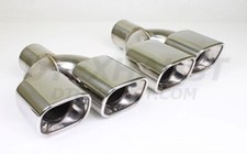 Dt-25218lr Left Dual Rectangle Roll Angle Stainless Tip 2.5 In 10.25 L Dt-25218lr Left Dual Rectangle Roll Angle Stainless Tip 2.5 In 10.25 L