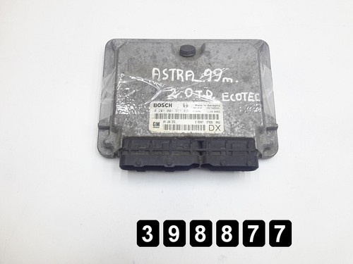 1999 OPEL ASTRA STEUERGERAT ORIGINAL 2000DTI ECOTEC 0281001971 09180353