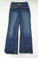 Levi's Levis Jeans 927 W26 L32 26/32 Blue Distressed Stonewashed Bootcut C272