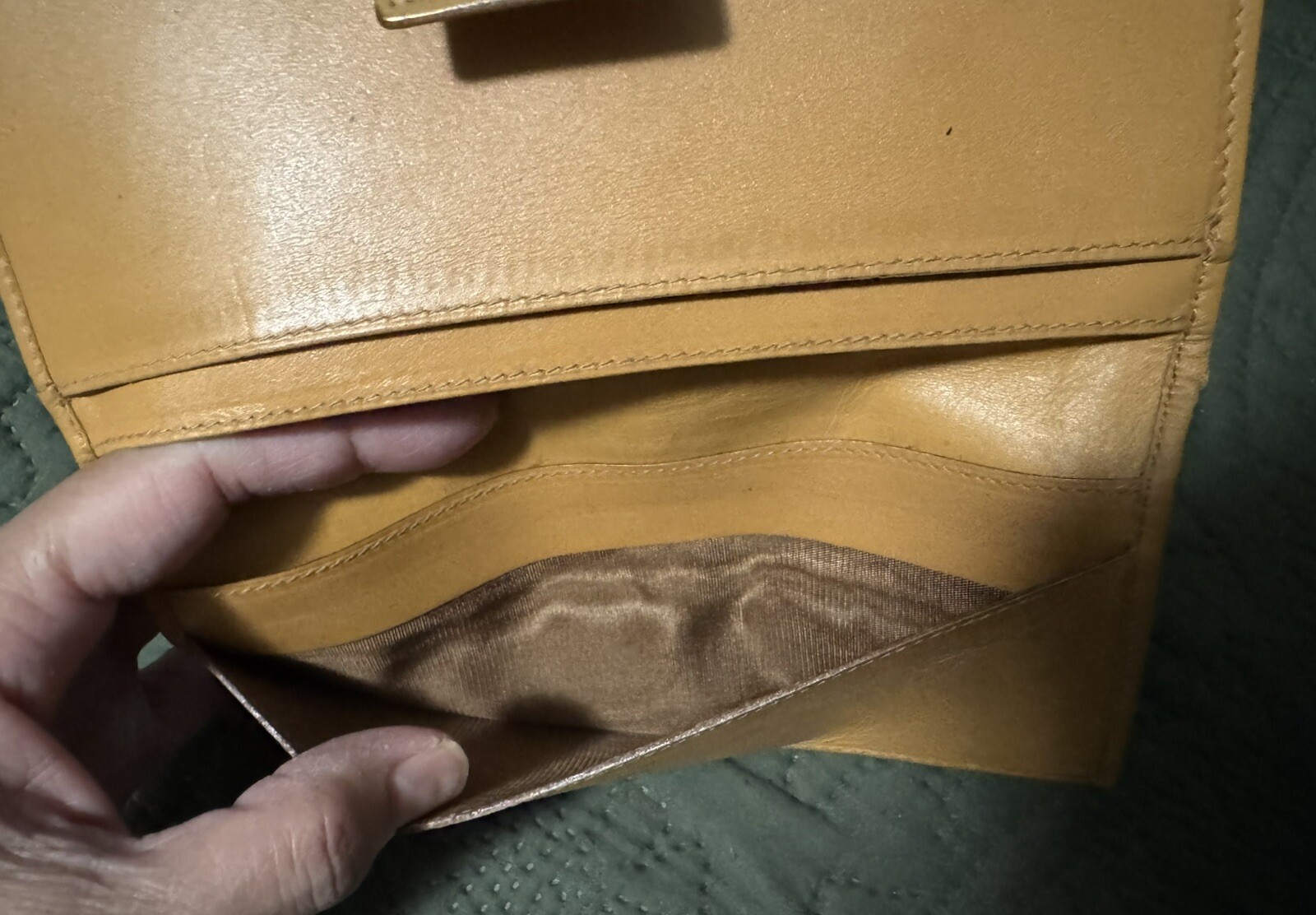 Authentic Celine Vintage Macadam  Checkbook Walle… - image 16