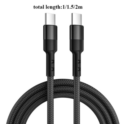 Typ C Zu Usb C Kabel Qc3.0 60W Pd Fast Ladekabel Schnelles Ladekabel In #S  