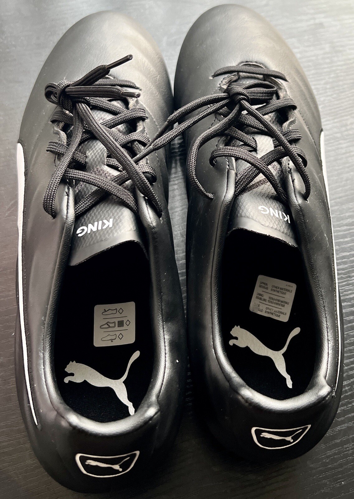 Size 13 Puma Vegan King Pro 21 SL FG Cleats 10695801 BLACK/WHITE eBay