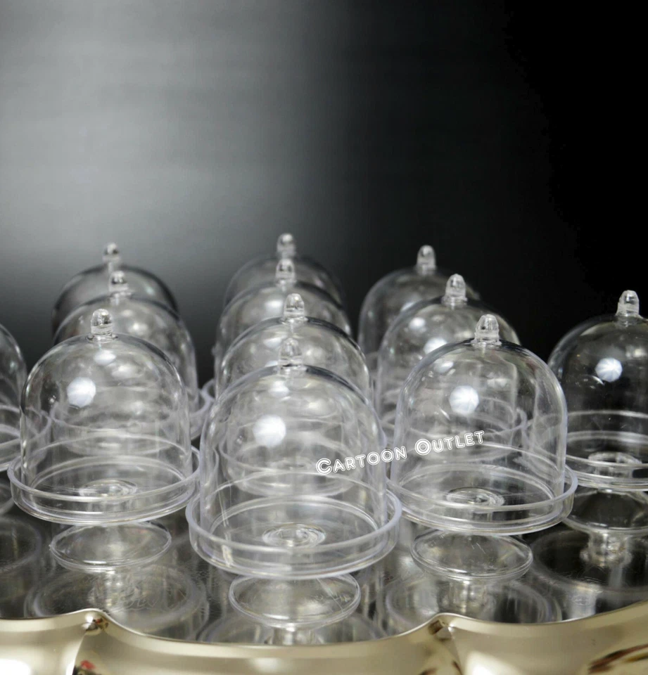 12 PIEZAS ENVASES DE DULCES RELLENABLES DE PLÁSTICO FAVORES DE FIESTA QUINCEAñera RECUERDOS BODA Foto 2 de 4