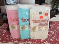 Jockey For Her Vintage Bikini Size 5 100 Cotton 3 Count Mixed Colors