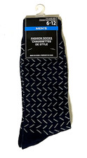 MENS CHAUSSETTES DE STYLE NAVY BLUE FASHION SOCKS - SHOE SIZE 6-12