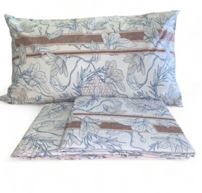 Completo letto - 2 piazze - rosa/blu - Casa - 35.00