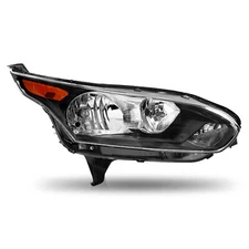 For 2014-2018 Ford Transit Connect Halogen Passenger Headlight Black Headlamp RH