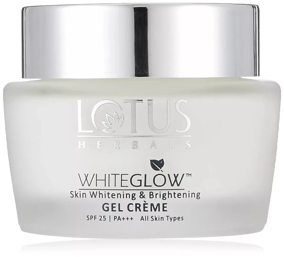 LOTUS HERBAL WHITE GLOW SKIN WHITENING & BRIGHTENING GEL CREAM SPF 25 PA++ 60gm Foto 3 de 4