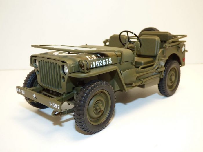 Norev 1:18 - Véhicule militaire miniature - Jeep Willys US Army D-Day